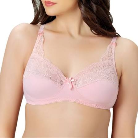 Pink Push Up Bra for Women, Adjustable, Soft Charmeuse, AA Cup, Daily Wear